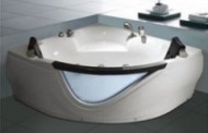 Гидромассажная угловая ванна со стеклянным окном Golston G-1515S